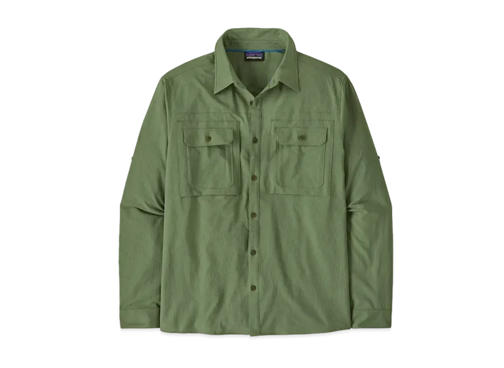 Patagonia Men's Long Sleeve Self Guided Sun Shirt "Terrain Green"