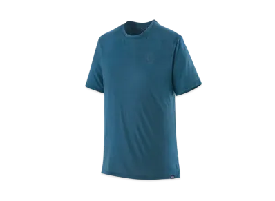 Patagonia Men's Cap Cool Merino Graphic Shirt "Wavy Blue"