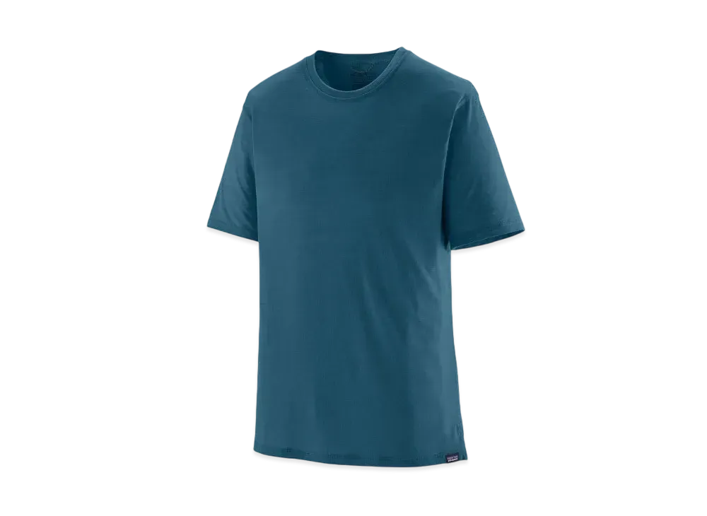 Patagonia Men's Cap Cool Merino Shirt "Wavy Blue"