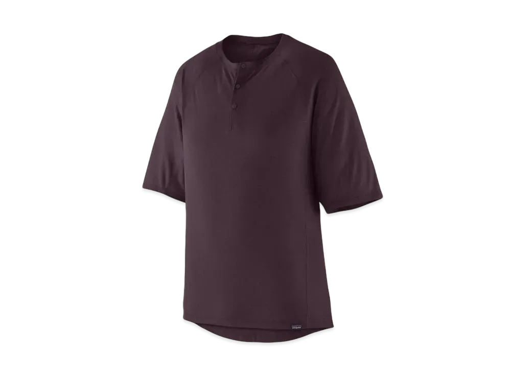 Patagonia Men's Cap Cool Trail Bike Henley "Plum"