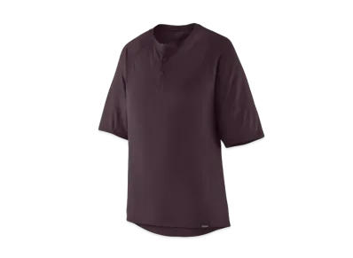 Patagonia Men's Cap Cool Trail Bike Henley "Plum"