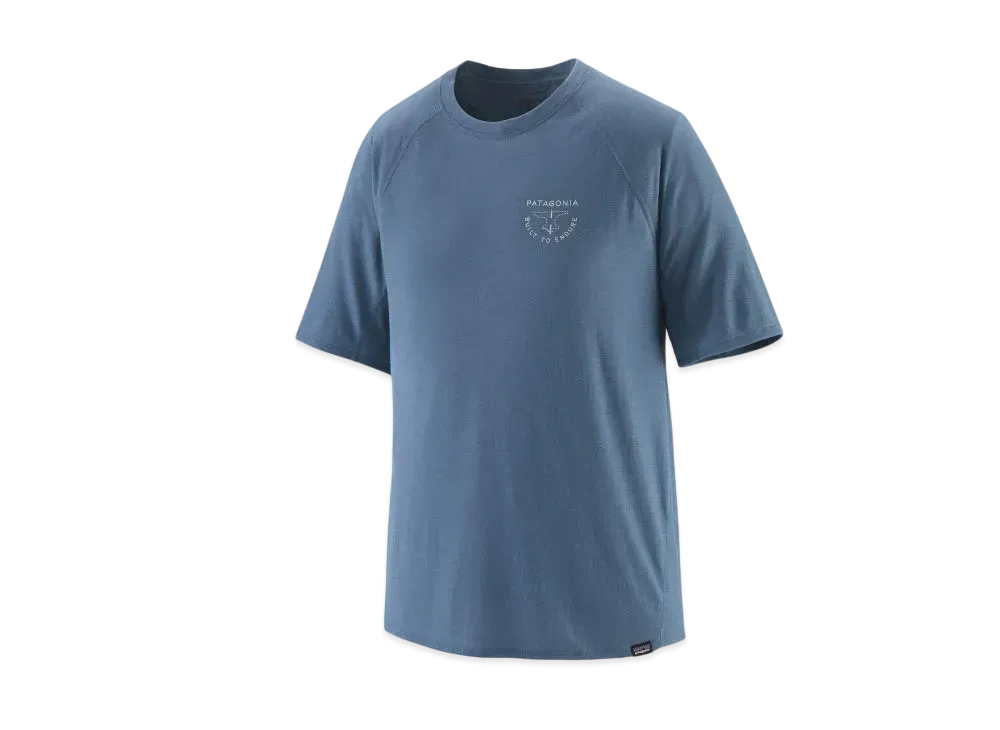 Patagonia Men's Cap Cool Trail Graphic Shirt "Utility Blue"