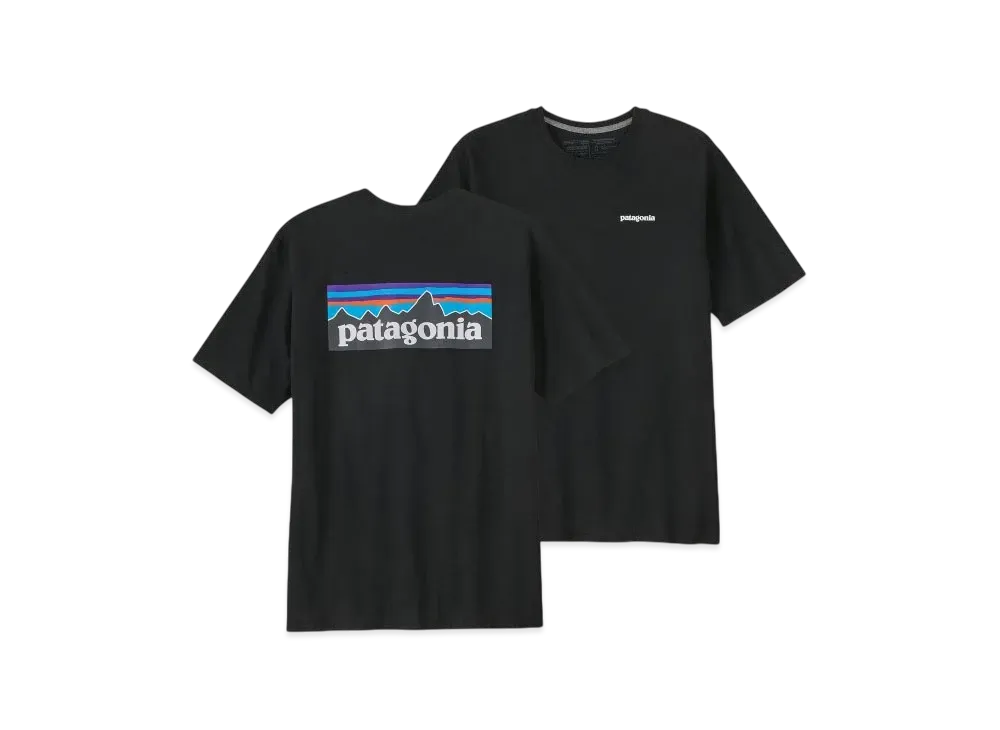 Patagonia Men's P-6 Logo Responsibili Tee "Black"