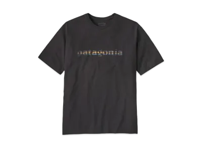 Patagonia Men's 73 Text Logo Organic Tee "Black"