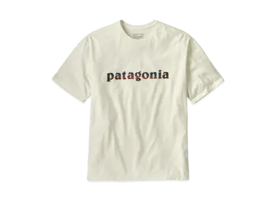 Patagonia Men's 73 Text Logo Organic Tee "White"