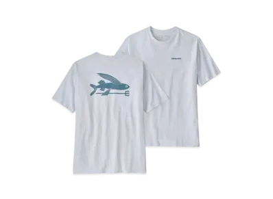 Patagonia Men's Flying Fish Responsibili Tee "White"