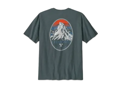 Patagonia Men's Chouinard Crest Pocket Responsibili Tee "Nouveau Green"