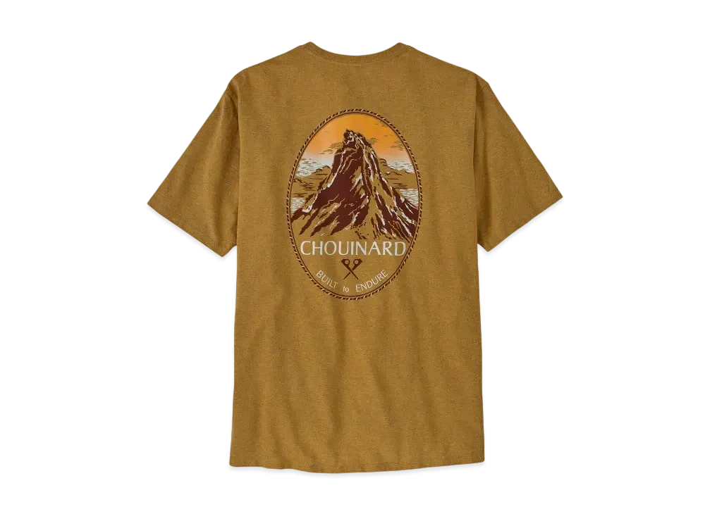 Patagonia Men's Chouinard Crest Pocket Responsibili Tee "Gold"