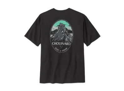 Patagonia Men's Chouinard Crest Pocket Responsibili Tee "Black"