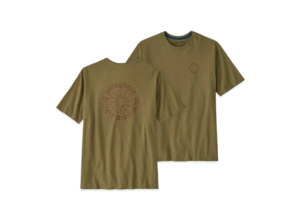 Patagonia Men's Spoke Stencil Responsibili Tee "Khaki"