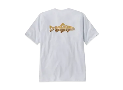 Patagonia Men's Wild Waterline Pocket Responsibili Tee "White"