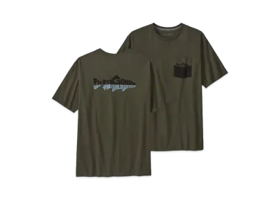 Patagonia Men's Wild Waterline Pocket Responsibili Tee "Basin Green"