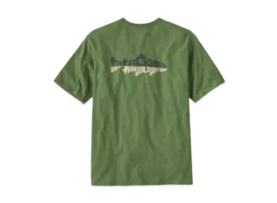 Patagonia Men's Wild Waterline Pocket Responsibili Tee "Terrain Green"