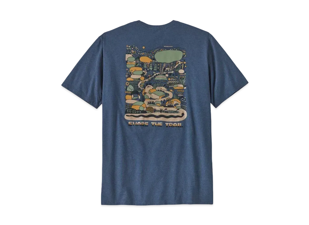 Patagonia Men's Commontrail Pocket Responsibili Tee "Utility Blue"
