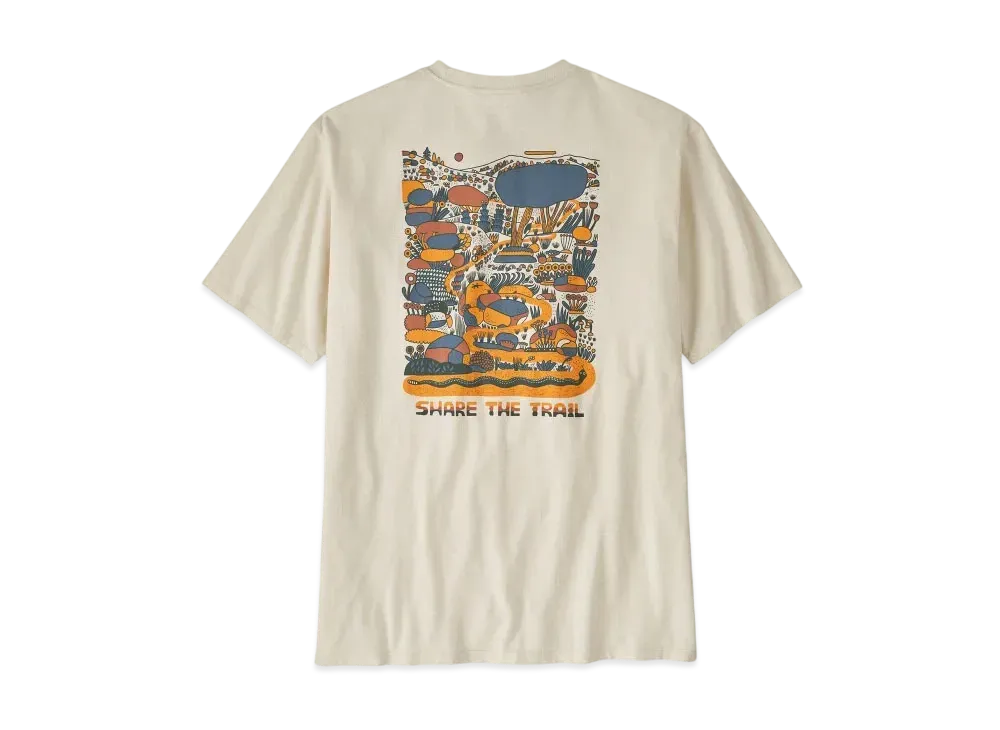 Patagonia Men's Commontrail Pocket Responsibili Tee "White"
