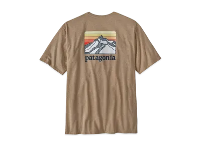 Patagonia Men's Line Logo Ridge Pocket Responsibili Tee "Brown"