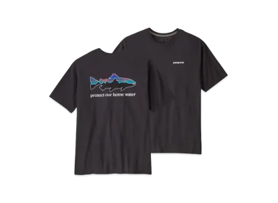 Patagonia Men's Home Water Trout Organic Tee "Black"