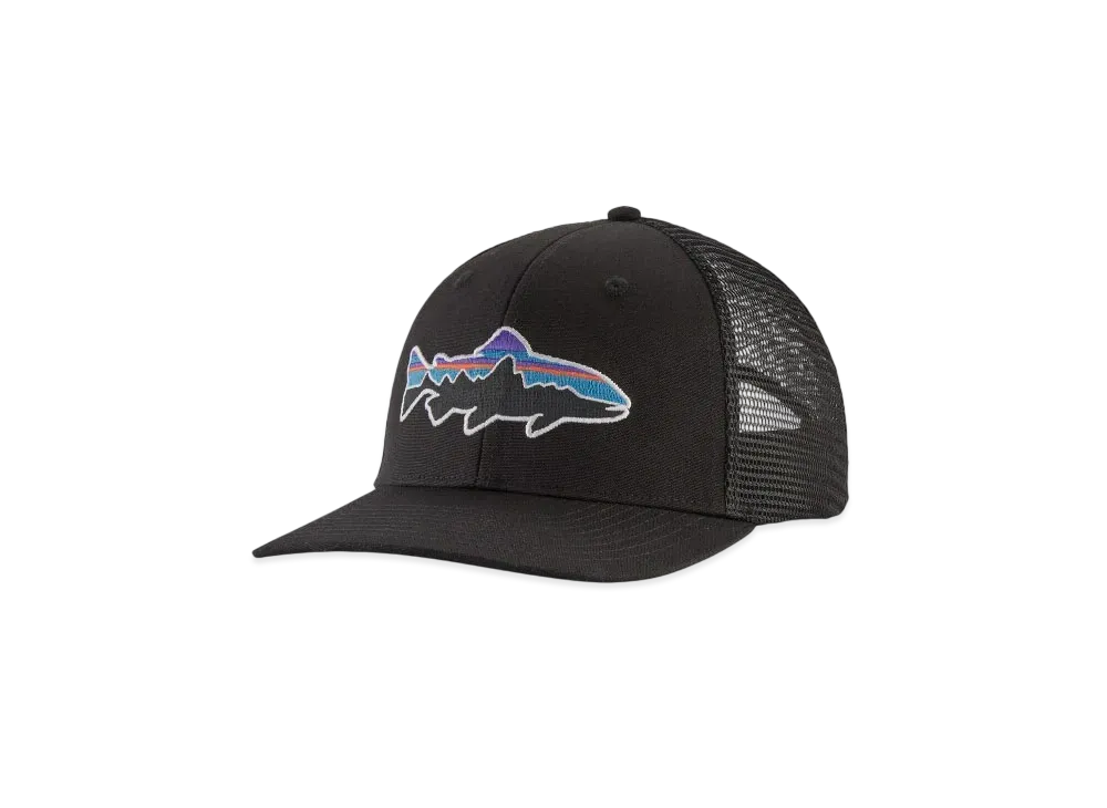 Patagonia Men's Fitz Roy Trout Trucker Hat "Black"