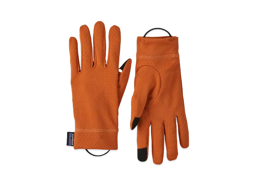 Patagonia Men's Cap Midweight Liner Glove "Rust"