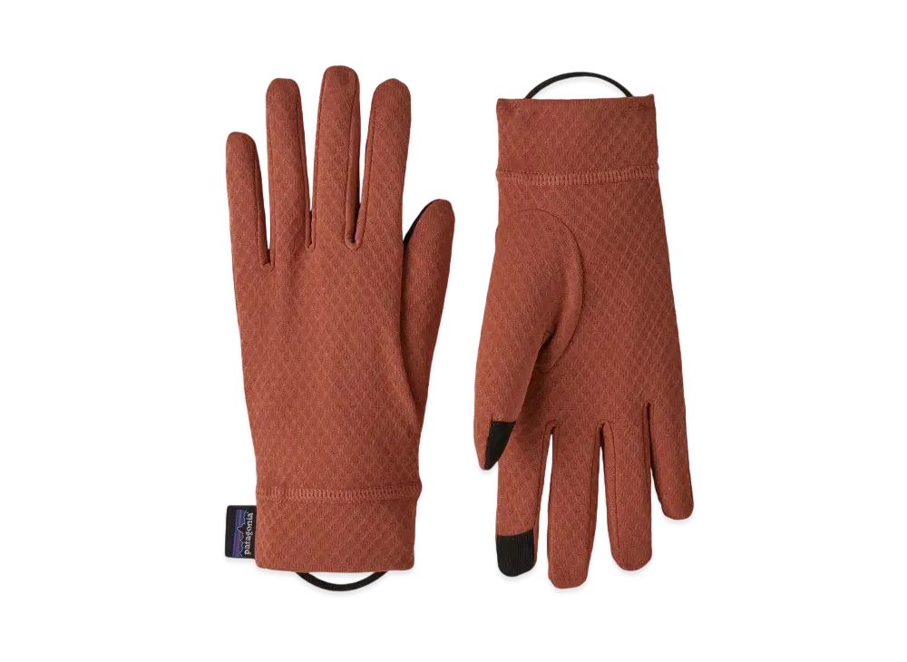 Patagonia Men's Cap Midweight Liner Glove "Red"