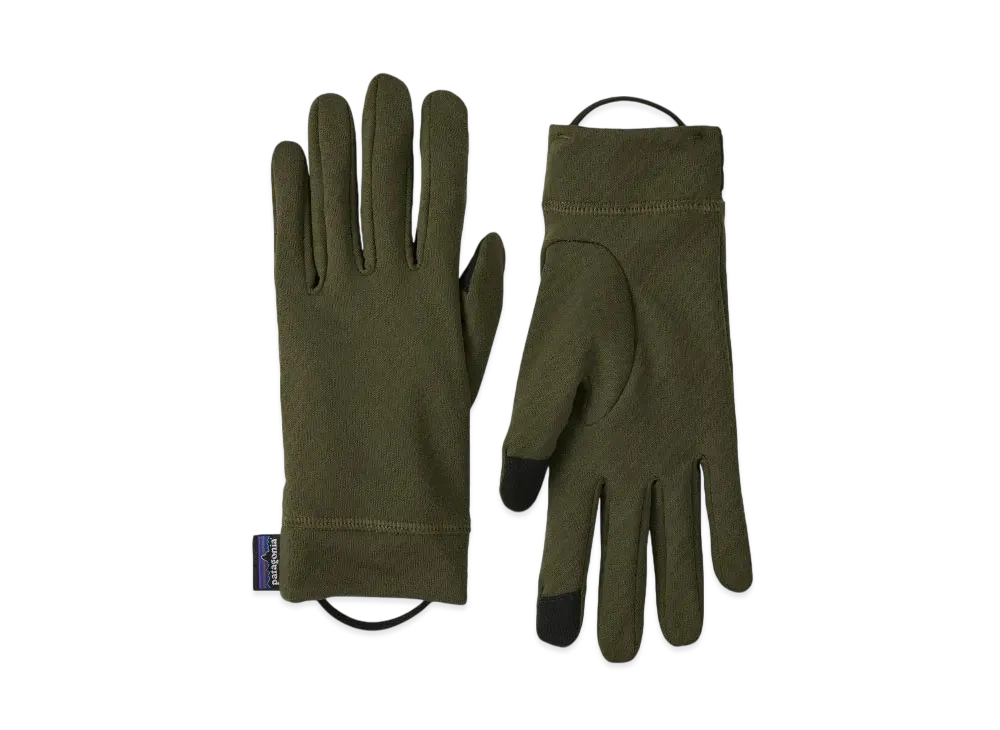 Patagonia Men's Cap Midweight Liner Glove "Needle Green"