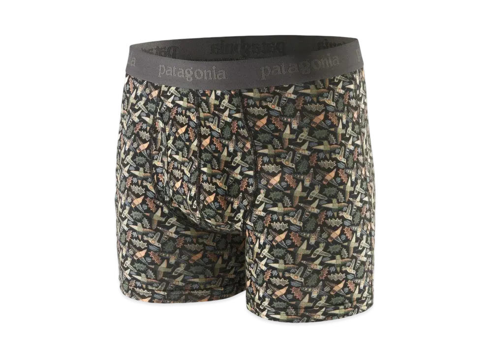 Patagonia Men's Essential Boxer Briefs 3 Inch "Black"