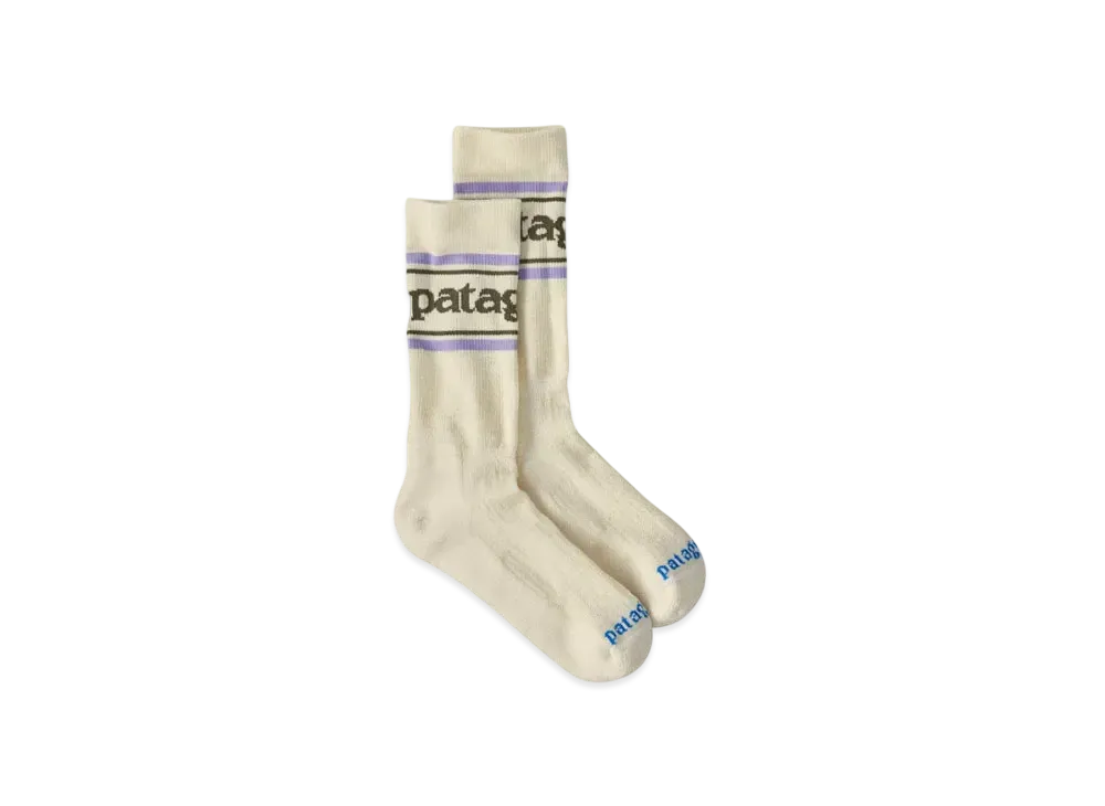 Patagonia Men's Merino Wool Blend Crew Socks "Needle Green"