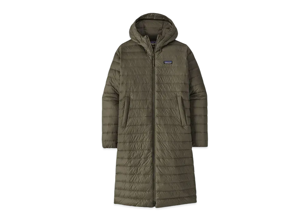 Patagonia Women's Recycled Down Sweater Parka "Needle Green"