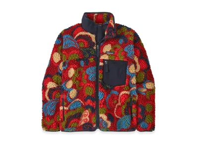 Patagonia Women's Classic Retro-X Jacket "River River/Amanita Red"