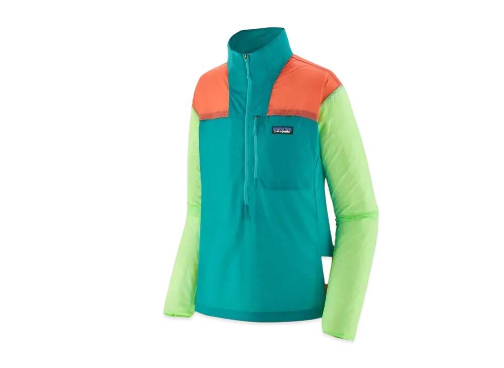 Patagonia Women's Houdini Stash 1/2 Zip Pullover "Subtidal Blue"