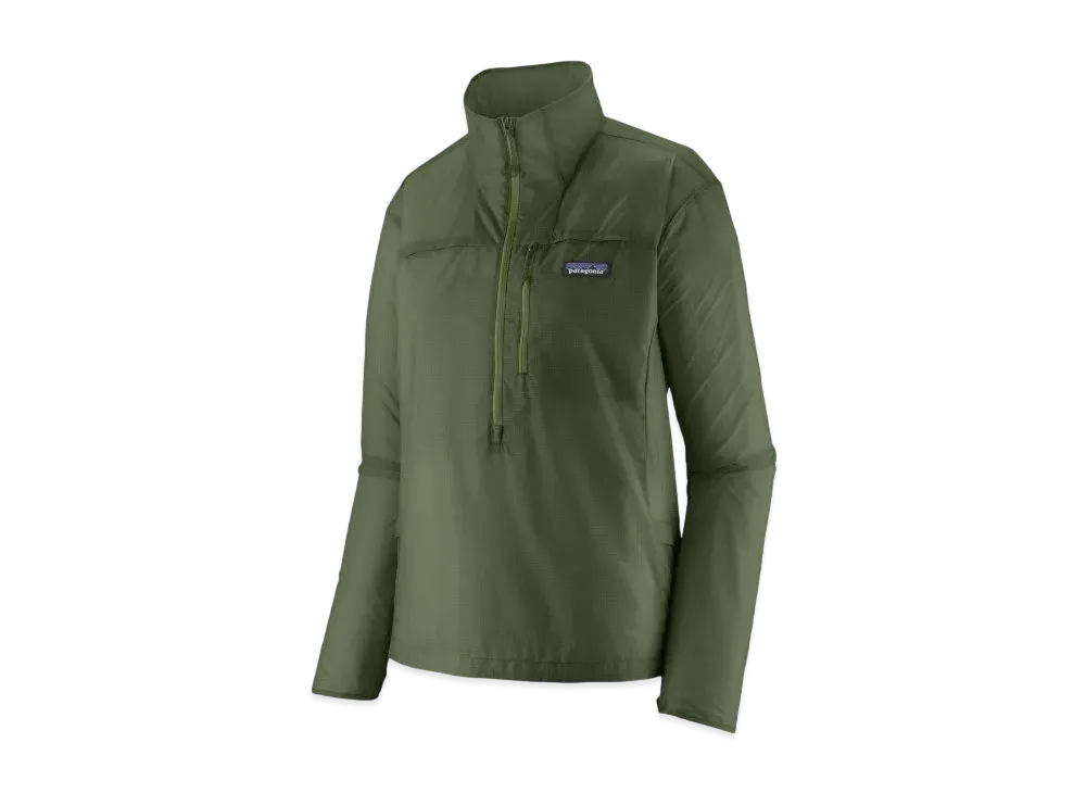 Patagonia Women's Houdini Stash 1/2 Zip Pullover "Terrain Green"