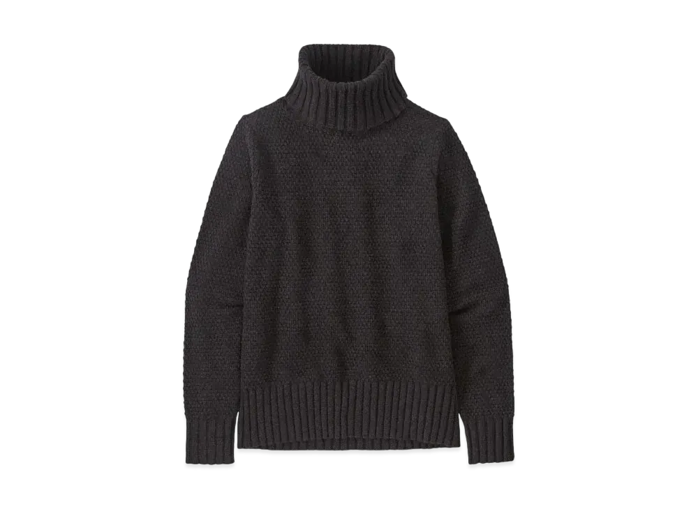 Patagonia Women's Recycled Cashmere Turtleneck "Black"
