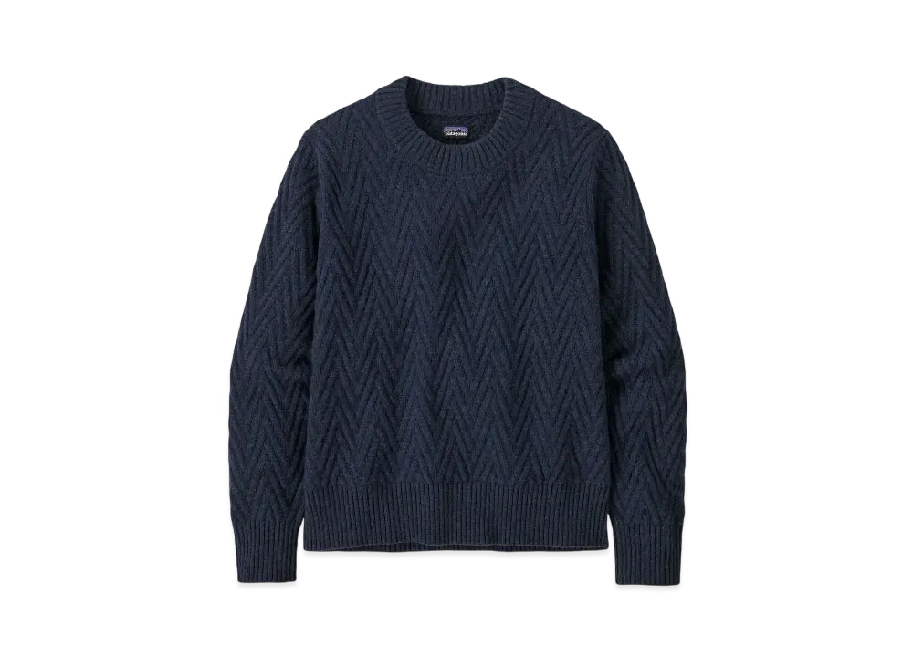 Patagonia Women's Recycled Wool Blend Neck Sweater "Smolder Blue"