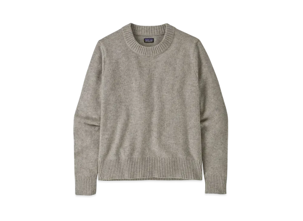 Patagonia Women's Recycled Wool Blend Neck Sweater "Grey"