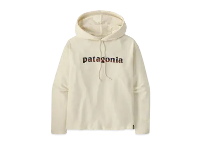 Patagonia Women's Lightweight 73 Text Logo Wildrise Hoody "White"