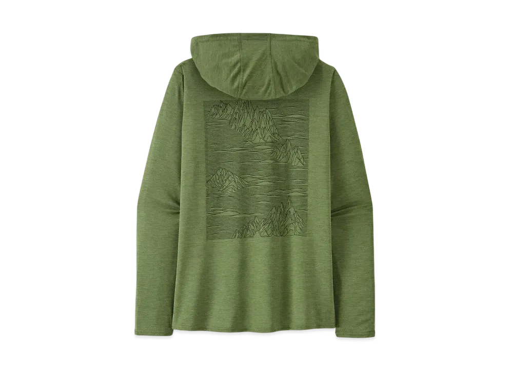Patagonia Women's Capilene Cool Daily Graphic Hoody "Terrain Green"