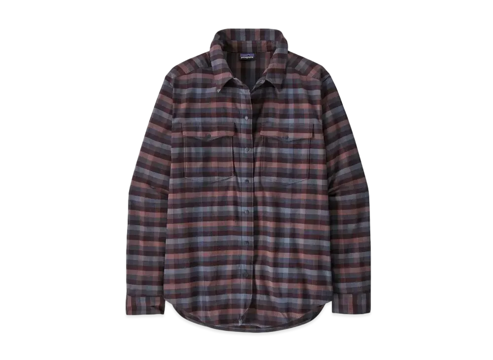 Patagonia Women's Canyonite Flannel Shirt "Smolder Blue"