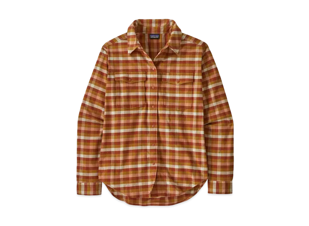 Patagonia Women's Canyonite Flannel Shirt "Red"