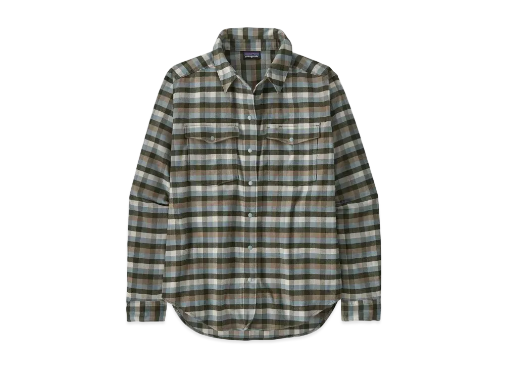Patagonia Women's Canyonite Flannel Shirt "Needle Green"