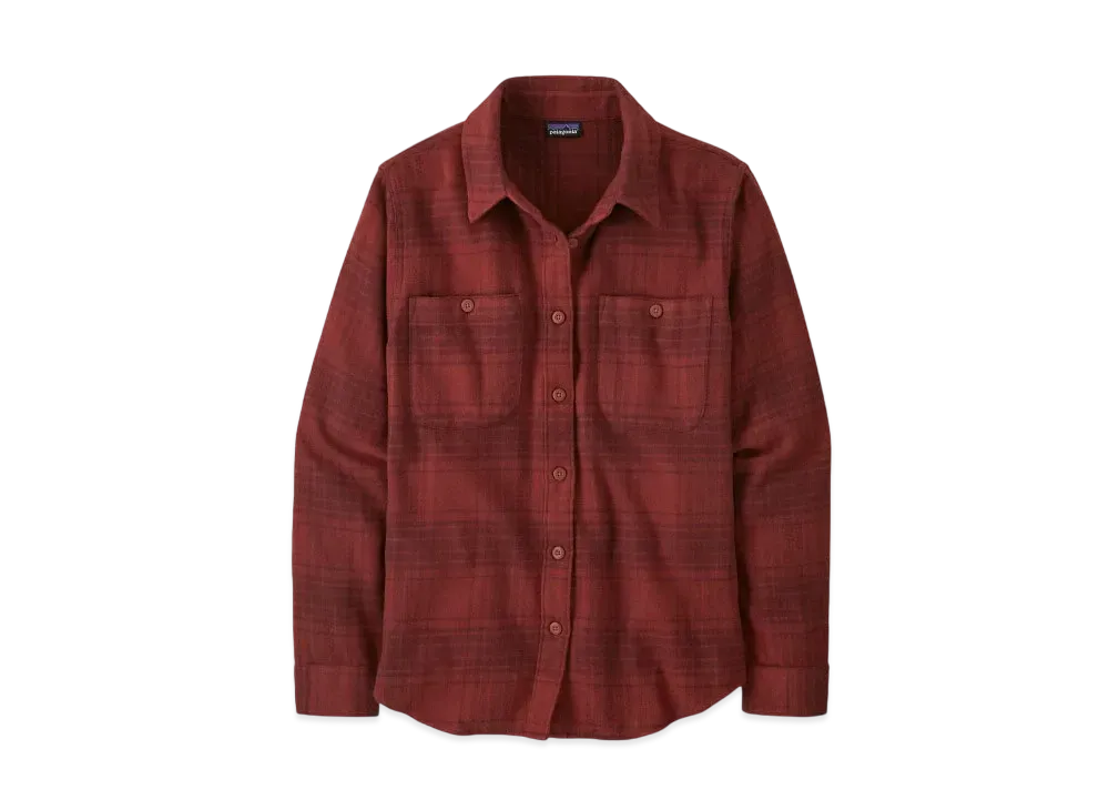 Patagonia Women's Fjord Flannel Shirt "Red"