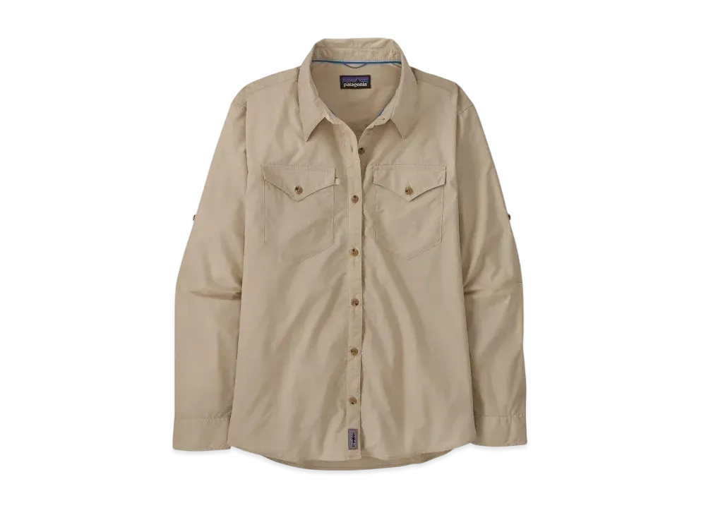 Patagonia Women's Longsleep Sun Stretch Shirt "Pumice"