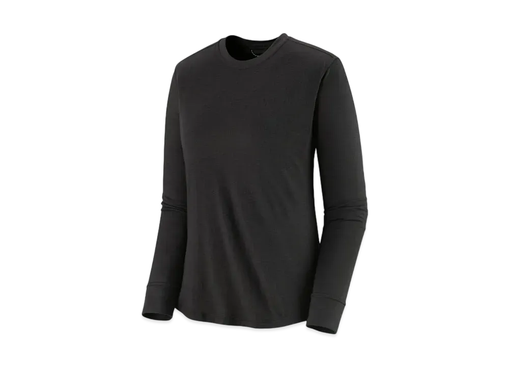 Patagonia Women's Longsleep Capilene Cool Merino Blend Shirt "Black"