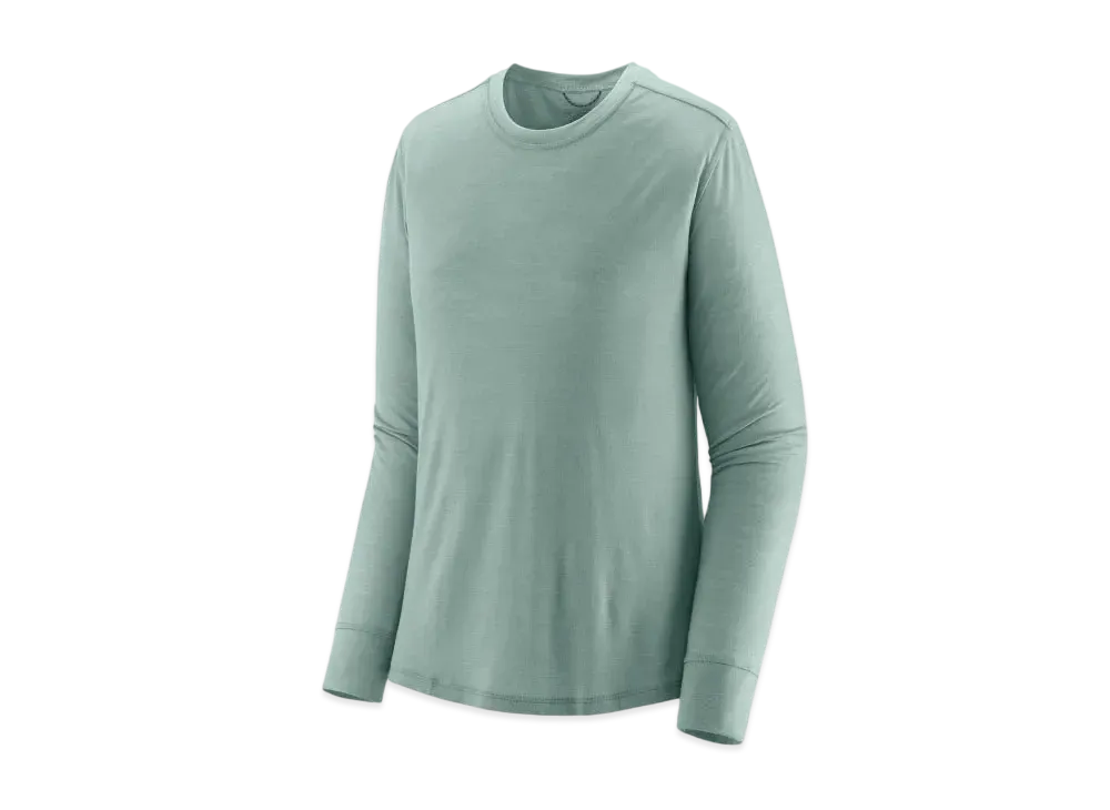 Patagonia Women's Longsleep Capilene Cool Merino Blend Shirt "Thermal Blue"