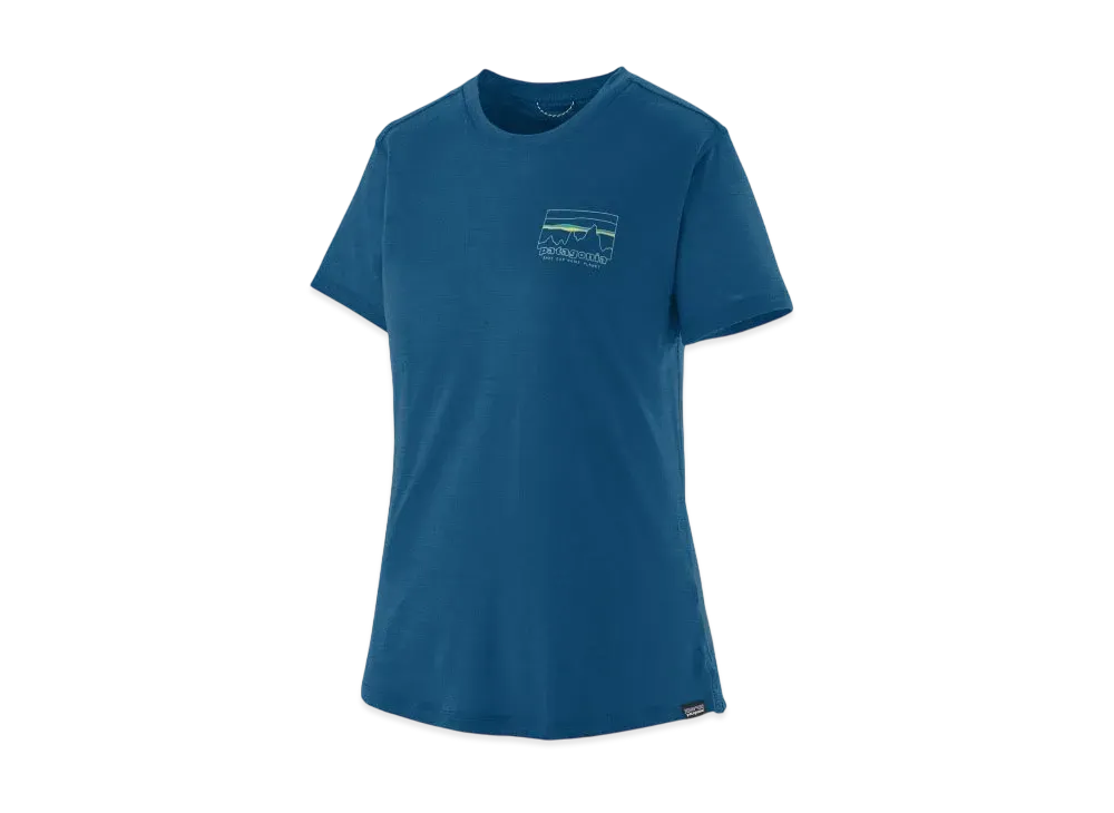 Patagonia Women's Capilene Cool Merino Blend Graphic Shirt "Endless Blue"