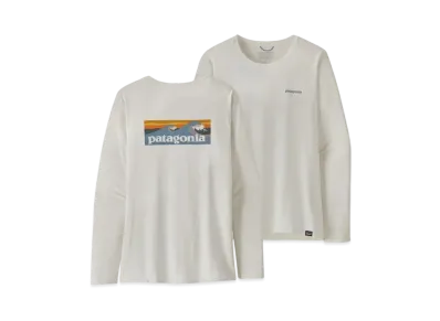 Patagonia Women's Longsleep Capilene Cool Daily Graphic Shirt "White"