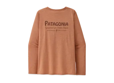 Patagonia Women's Longsleep Capilene Cool Daily Graphic Shirt "Brown"