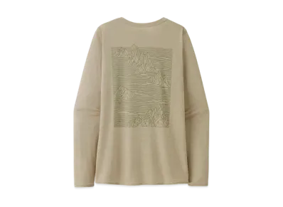 Patagonia Women's Longsleep Capilene Cool Daily Graphic Shirt "Pumice"