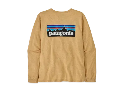 Patagonia Women's Longsleep P-6 Logo Responsibility "Tan"