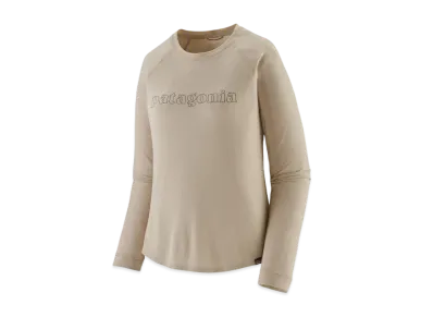 Patagonia Women's Longsleep Capilene Cool Trail Graphic Shirt "Pumice"