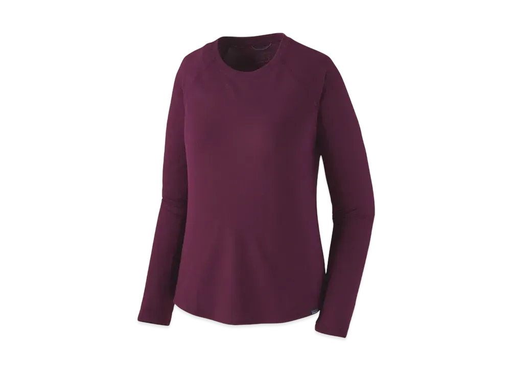Patagonia Women's Longsleep Capilene Cool Trail Shirt "Plum"